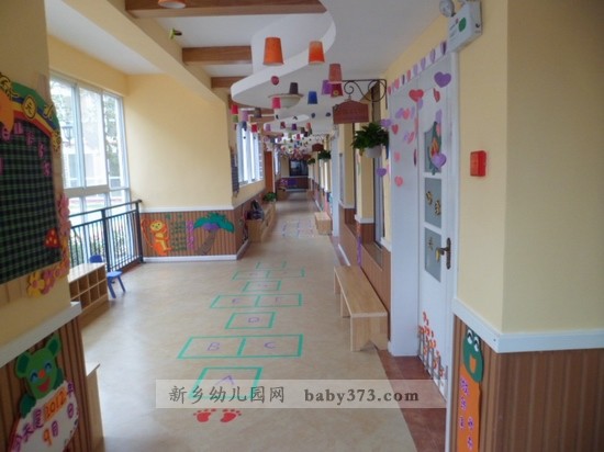 环境展示:原阳小哈佛上宅国际幼儿园_新乡幼儿园网 baby373.