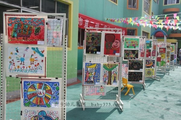 儿童绘画环保手工展：新乡市直二幼庆六一活动